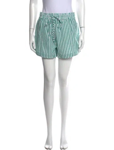 Pre-owned Apiece Apart Striped Mini Shorts W/ Tags In White