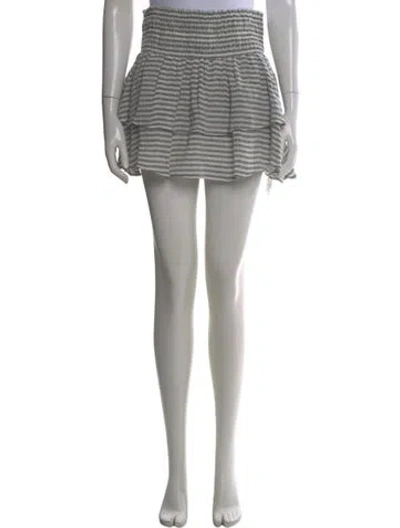 Pre-owned Apiece Apart Striped Mini Skirt In Multi