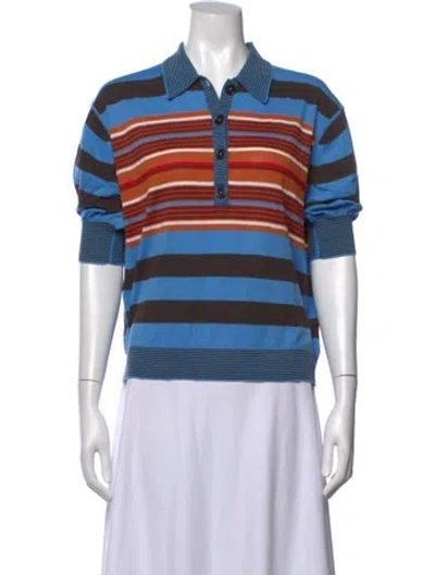 Pre-owned Apiece Apart Striped Sweater W/ Tags In Blue