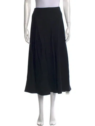 Pre-owned Apiece Apart Tassel Accents Long Skirt In Black