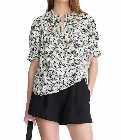 Apiece Apart Textured Los Altos Top In Tropical Midnight In Multi