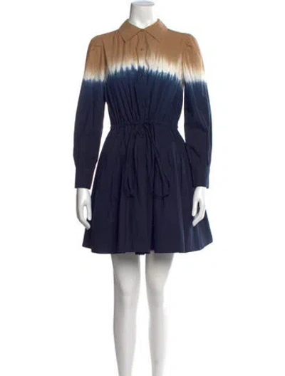 Pre-owned Apiece Apart Tie-dye Print Mini Dress In Multi