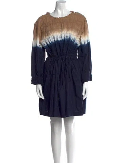 Pre-owned Apiece Apart Tie-dye Print Mini Dress In Multi