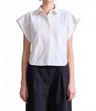 APIECE APART TONI SLEEVELESS TOP IN CREAM