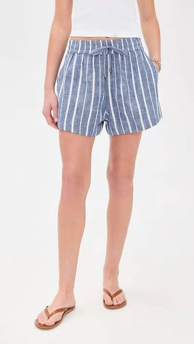 Apiece Apart Trail Lightweight Short In Chambray Blue
