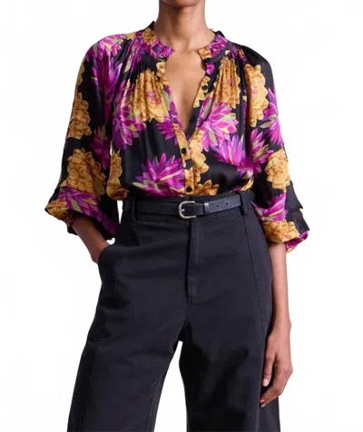 Apiece Apart Trini Top In Pom Floral In Multi