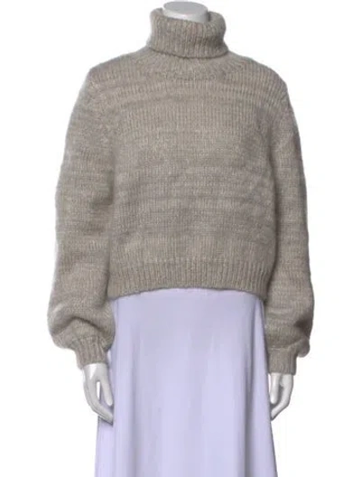 Pre-owned Apiece Apart Turtleneck Sweater In Gray