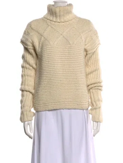 Pre-owned Apiece Apart Turtleneck Sweater In Neutral