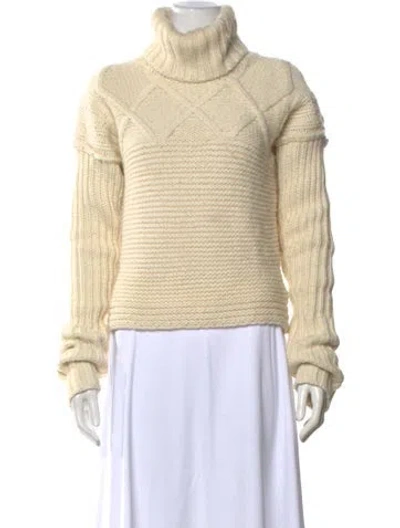 Pre-owned Apiece Apart Turtleneck Sweater In Neutrals