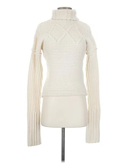 Pre-owned Apiece Apart Turtleneck Sweater In White
