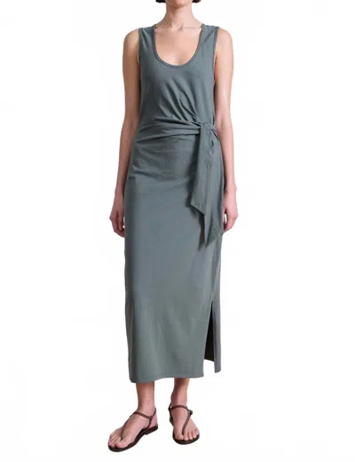 Apiece Apart Uri Twist Dress In Thyme In Gray