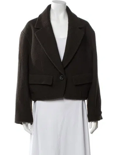 Pre-owned Apiece Apart Virgin Wool Blazer W/ Tags In Brown