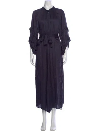 Pre-owned Apiece Apart V-neck Jumpsuit In Blue
