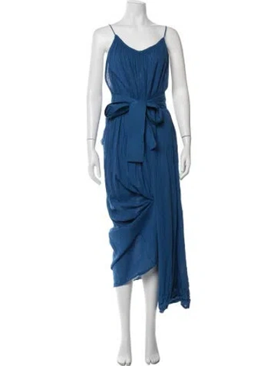 Pre-owned Apiece Apart V-neck Jumpsuit In Blue