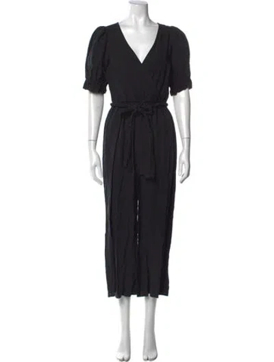 Pre-owned Apiece Apart V-neck Jumpsuit In Gray