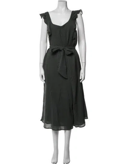 Pre-owned Apiece Apart V-neck Jumpsuit In Green