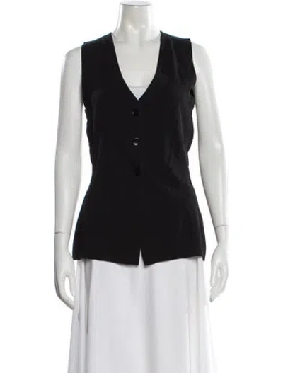 Pre-owned Apiece Apart V-neck Sweater In Black