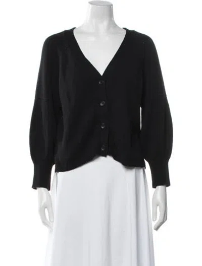 Pre-owned Apiece Apart V-neck Sweater In Black