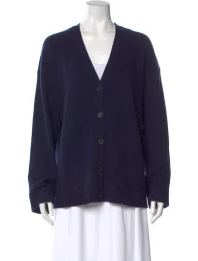 Pre-owned Apiece Apart V-neck Sweater In Blue