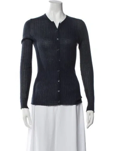 Pre-owned Apiece Apart V-neck Sweater In Blue