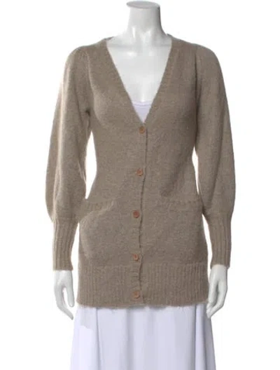 Pre-owned Apiece Apart V-neck Sweater In Brown