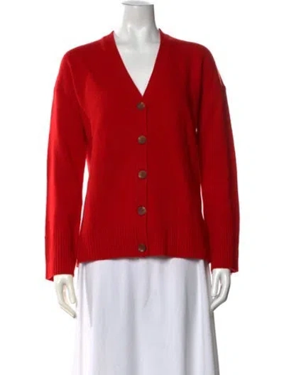 Pre-owned Apiece Apart V-neck Sweater W/ Tags In Red