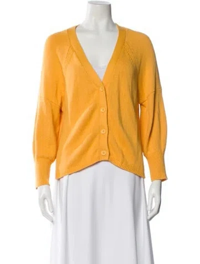 Pre-owned Apiece Apart V-neck Sweater In Yellow