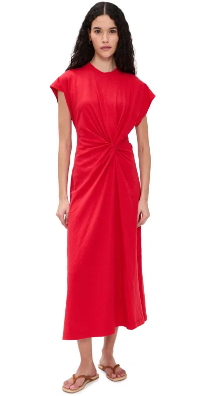 Apiece Apart Volta Twist Dress Samba Red