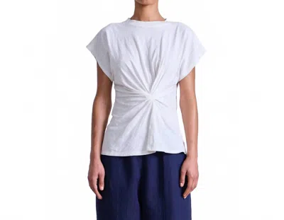 Apiece Apart Volta Twist Top In Cream In White