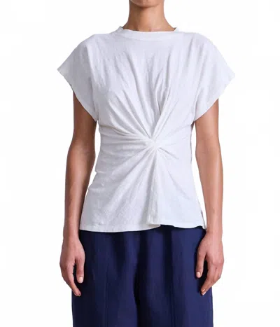 Apiece Apart Volta Twist Top In Cream In White