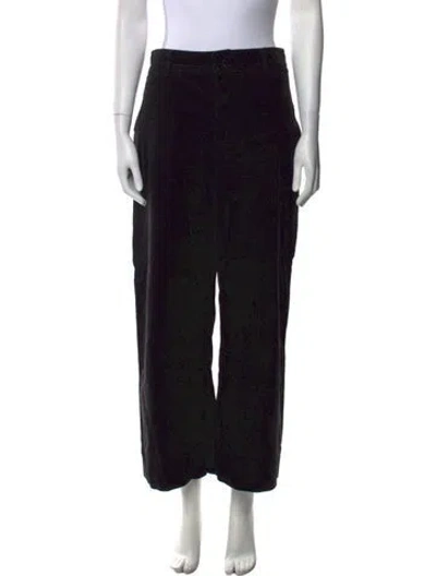 Pre-owned Apiece Apart Wide Leg Pants In Black