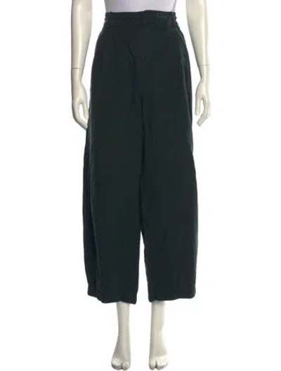 Pre-owned Apiece Apart Wide Leg Pants In Black