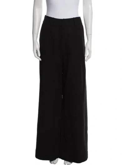 Pre-owned Apiece Apart Wide Leg Pants In Black