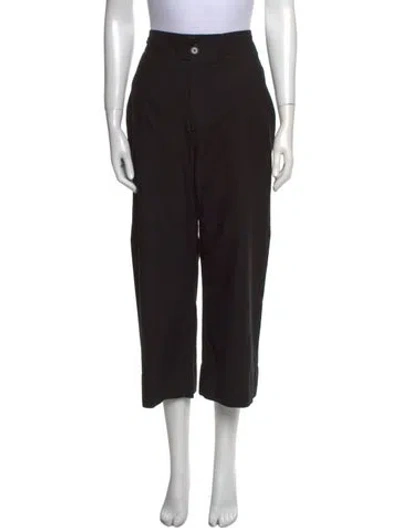 Pre-owned Apiece Apart Wide Leg Pants In Black