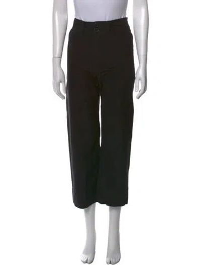 Pre-owned Apiece Apart Wide Leg Pants In Black