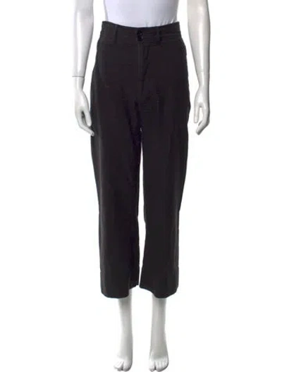 Pre-owned Apiece Apart Wide Leg Pants In Black