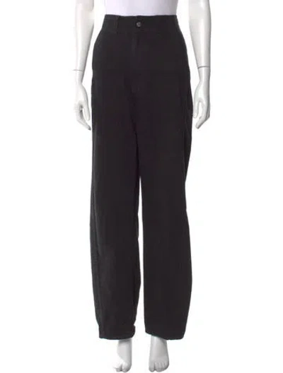 Pre-owned Apiece Apart Wide Leg Pants In Black