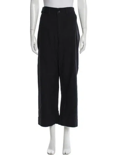 Pre-owned Apiece Apart Wide Leg Pants In Black