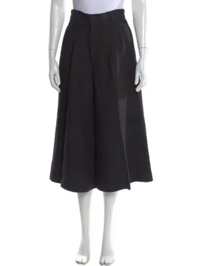 Pre-owned Apiece Apart Wide Leg Pants In Black