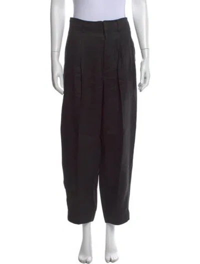 Pre-owned Apiece Apart Wide Leg Pants In Black