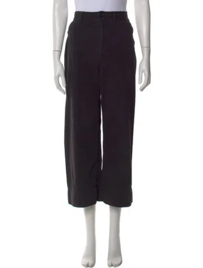 Pre-owned Apiece Apart Wide Leg Pants In Black