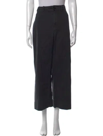 Pre-owned Apiece Apart Wide Leg Pants In Black