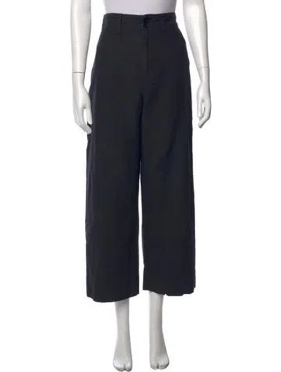 Pre-owned Apiece Apart Wide Leg Pants In Black