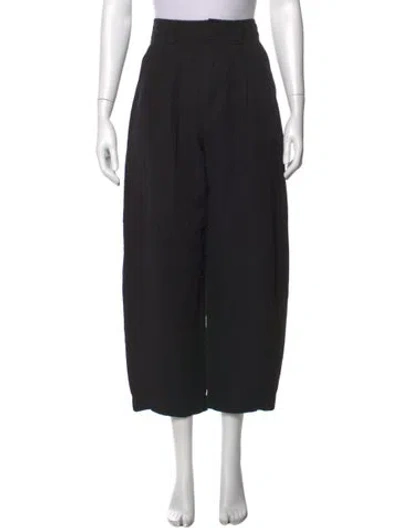 Pre-owned Apiece Apart Wide Leg Pants In Black