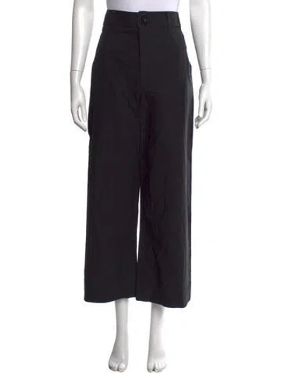 Pre-owned Apiece Apart Wide Leg Pants In Black