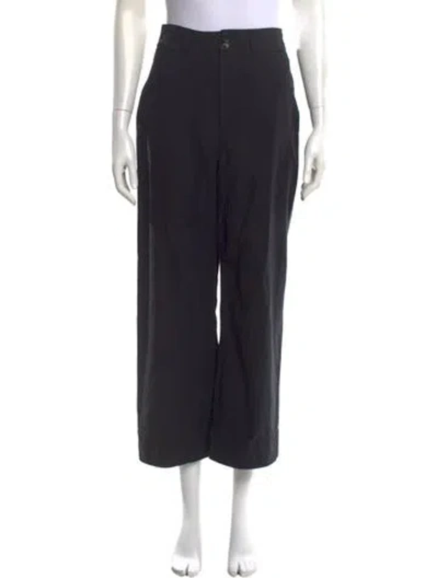 Pre-owned Apiece Apart Wide Leg Pants In Black