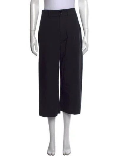 Pre-owned Apiece Apart Wide Leg Pants In Black