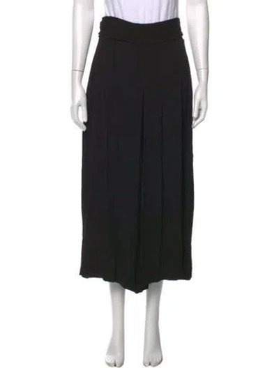 Pre-owned Apiece Apart Wide Leg Pants In Black
