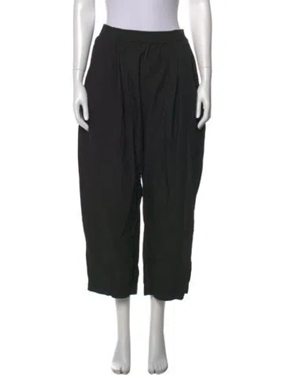 Pre-owned Apiece Apart Wide Leg Pants In Black