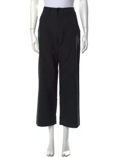 Pre-owned Apiece Apart Wide Leg Pants In Black